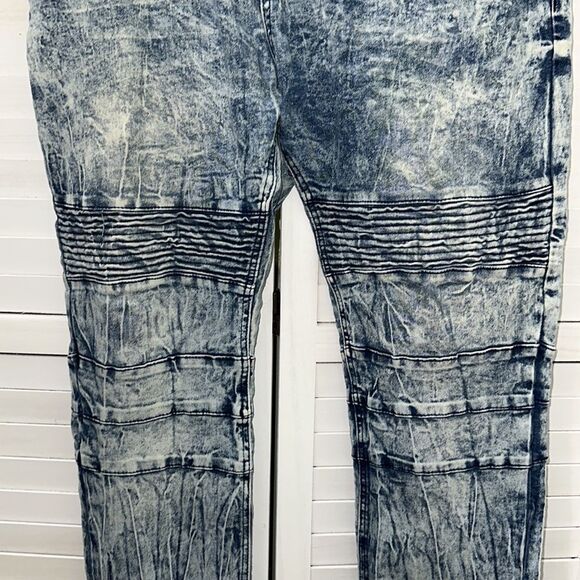 Road Narrows Jeans Size 40 Stretch Acid Wash Distressed Denim - Picture 7 of 16